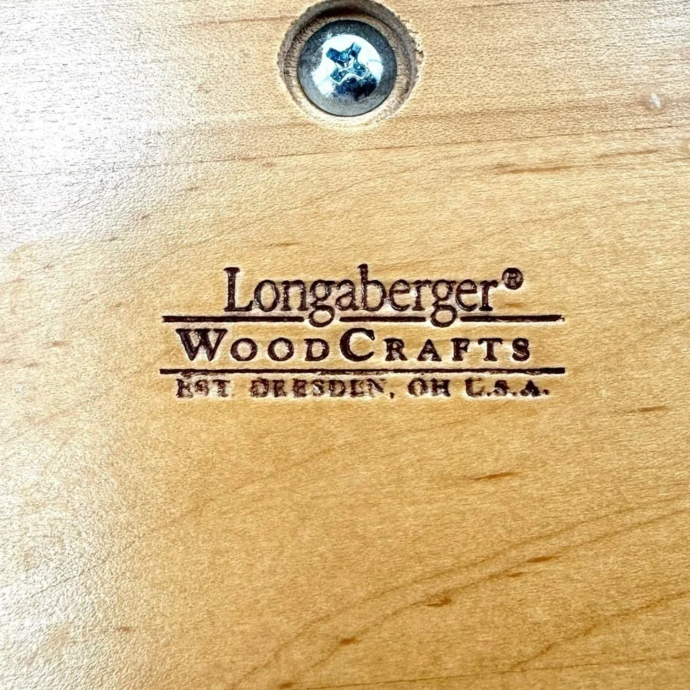 Longaberger Basket Ice Bucket 2003 Insulated With Wood Lid Top Handle Vintage